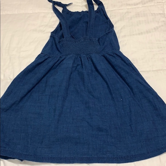 ZARA KEYHOLE DENIM DRESS - Picture 4 of 5